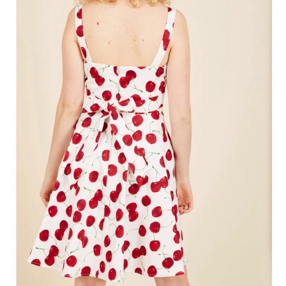 ModCloth iXiA Pull Up a Cherry A-Line Swing Dress - Picture 7 of 16